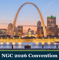 St. Louis skyline with NGC 2026 Convention.
