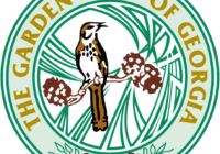 Garden Club of Georgia logo: bird and flowers